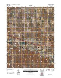 Yocemento Kansas Historical topographic map, 1:24000 scale, 7.5 X 7.5 Minute, Year 2012