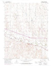 Yocemento Kansas Historical topographic map, 1:24000 scale, 7.5 X 7.5 Minute, Year 1961