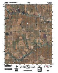 Zenda Kansas Historical topographic map, 1:24000 scale, 7.5 X 7.5 Minute, Year 2009