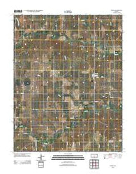 Zenda Kansas Historical topographic map, 1:24000 scale, 7.5 X 7.5 Minute, Year 2012