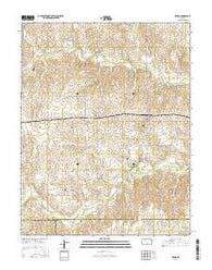 Zenda Kansas Current topographic map, 1:24000 scale, 7.5 X 7.5 Minute, Year 2016