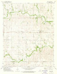 Zenda Kansas Historical topographic map, 1:24000 scale, 7.5 X 7.5 Minute, Year 1973