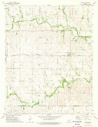 Zenda Kansas Historical topographic map, 1:24000 scale, 7.5 X 7.5 Minute, Year 1973