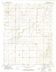 Zook Kansas Historical topographic map, 1:24000 scale, 7.5 X 7.5 Minute, Year 1972