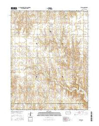 Zurich Kansas Current topographic map, 1:24000 scale, 7.5 X 7.5 Minute, Year 2015