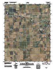 Zyba Kansas Historical topographic map, 1:24000 scale, 7.5 X 7.5 Minute, Year 2010