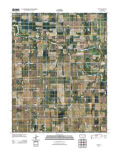 Zyba Kansas Historical topographic map, 1:24000 scale, 7.5 X 7.5 Minute, Year 2012