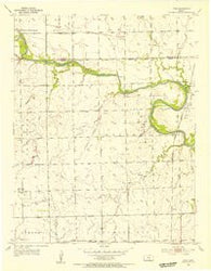 Zyba Kansas Historical topographic map, 1:24000 scale, 7.5 X 7.5 Minute, Year 1955