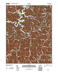 Adams Kentucky Historical topographic map, 1:24000 scale, 7.5 X 7.5 Minute, Year 2010