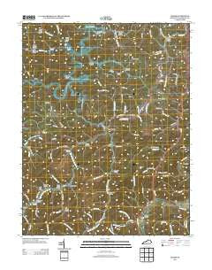 Adams Kentucky Historical topographic map, 1:24000 scale, 7.5 X 7.5 Minute, Year 2013