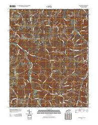 Adolphus Kentucky Historical topographic map, 1:24000 scale, 7.5 X 7.5 Minute, Year 2010