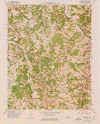 Adolphus Kentucky Historical topographic map, 1:24000 scale, 7.5 X 7.5 Minute, Year 1954