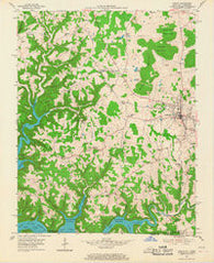 Albany Kentucky Historical topographic map, 1:24000 scale, 7.5 X 7.5 Minute, Year 1954