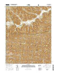 Alcorn Kentucky Current topographic map, 1:24000 scale, 7.5 X 7.5 Minute, Year 2016