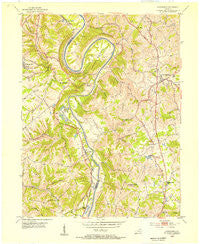 Alexandria Kentucky Historical topographic map, 1:24000 scale, 7.5 X 7.5 Minute, Year 1953