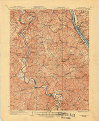 Alexandria Kentucky Historical topographic map, 1:62500 scale, 15 X 15 Minute, Year 1936