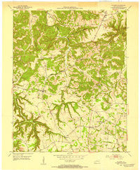 Allegre Kentucky Historical topographic map, 1:24000 scale, 7.5 X 7.5 Minute, Year 1952
