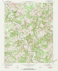 Allen Springs Kentucky Historical topographic map, 1:24000 scale, 7.5 X 7.5 Minute, Year 1954