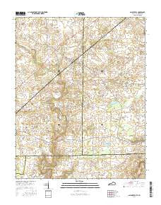 Allensville Kentucky Current topographic map, 1:24000 scale, 7.5 X 7.5 Minute, Year 2016