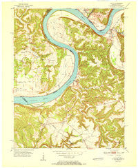 Alton Indiana Historical topographic map, 1:24000 scale, 7.5 X 7.5 Minute, Year 1951