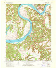 Alton Indiana Historical topographic map, 1:24000 scale, 7.5 X 7.5 Minute, Year 1970