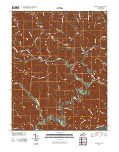 Amandaville Kentucky Historical topographic map, 1:24000 scale, 7.5 X 7.5 Minute, Year 2010