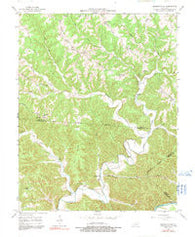 Amandaville Kentucky Historical topographic map, 1:24000 scale, 7.5 X 7.5 Minute, Year 1953