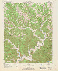 Amandaville Kentucky Historical topographic map, 1:24000 scale, 7.5 X 7.5 Minute, Year 1953