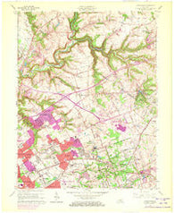 Anchorage Kentucky Historical topographic map, 1:24000 scale, 7.5 X 7.5 Minute, Year 1965