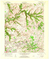 Anchorage Kentucky Historical topographic map, 1:24000 scale, 7.5 X 7.5 Minute, Year 1960