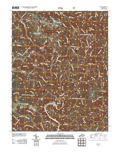 Ano Kentucky Historical topographic map, 1:24000 scale, 7.5 X 7.5 Minute, Year 2010