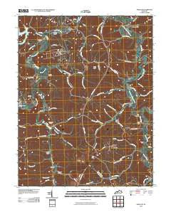 Argillite Kentucky Historical topographic map, 1:24000 scale, 7.5 X 7.5 Minute, Year 2010