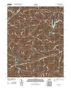 Ashbrook Kentucky Historical topographic map, 1:24000 scale, 7.5 X 7.5 Minute, Year 2010