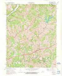 Ashbrook Kentucky Historical topographic map, 1:24000 scale, 7.5 X 7.5 Minute, Year 1972