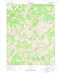 Ashbrook Kentucky Historical topographic map, 1:24000 scale, 7.5 X 7.5 Minute, Year 1972