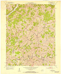 Ashbrook Kentucky Historical topographic map, 1:24000 scale, 7.5 X 7.5 Minute, Year 1952