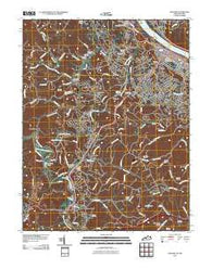 Ashland Kentucky Historical topographic map, 1:24000 scale, 7.5 X 7.5 Minute, Year 2010