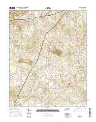 Auburn Kentucky Current topographic map, 1:24000 scale, 7.5 X 7.5 Minute, Year 2016