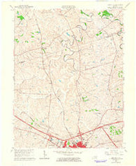 Austerlitz Kentucky Historical topographic map, 1:24000 scale, 7.5 X 7.5 Minute, Year 1965