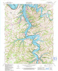 Austin Kentucky Historical topographic map, 1:24000 scale, 7.5 X 7.5 Minute, Year 1965