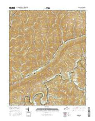 Balkan Kentucky Current topographic map, 1:24000 scale, 7.5 X 7.5 Minute, Year 2016