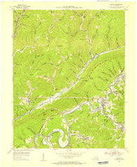 Balkan Kentucky Historical topographic map, 1:24000 scale, 7.5 X 7.5 Minute, Year 1954
