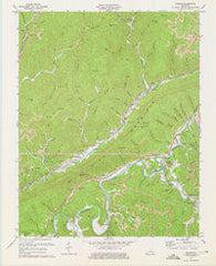 Balkan Kentucky Historical topographic map, 1:24000 scale, 7.5 X 7.5 Minute, Year 1974