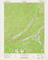 Balkan Kentucky Historical topographic map, 1:24000 scale, 7.5 X 7.5 Minute, Year 1974
