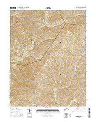 Ballardsville Kentucky Current topographic map, 1:24000 scale, 7.5 X 7.5 Minute, Year 2016