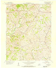 Ballardsville Kentucky Historical topographic map, 1:24000 scale, 7.5 X 7.5 Minute, Year 1954