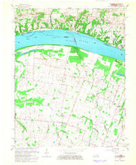 Bandana Kentucky Historical topographic map, 1:24000 scale, 7.5 X 7.5 Minute, Year 1966