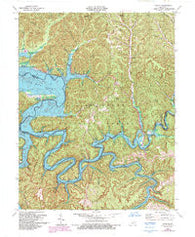Bangor Kentucky Historical topographic map, 1:24000 scale, 7.5 X 7.5 Minute, Year 1979