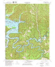 Bangor Kentucky Historical topographic map, 1:24000 scale, 7.5 X 7.5 Minute, Year 1979