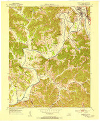 Barbourville Kentucky Historical topographic map, 1:24000 scale, 7.5 X 7.5 Minute, Year 1952
